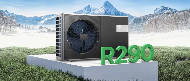 Montaż pompy ciepła Midea Nędza propan R290 lista ZUM