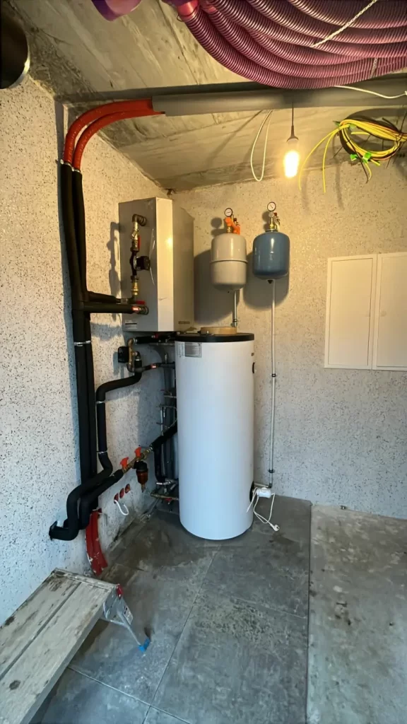 Galmet Prima podłączona do instalacji CO,