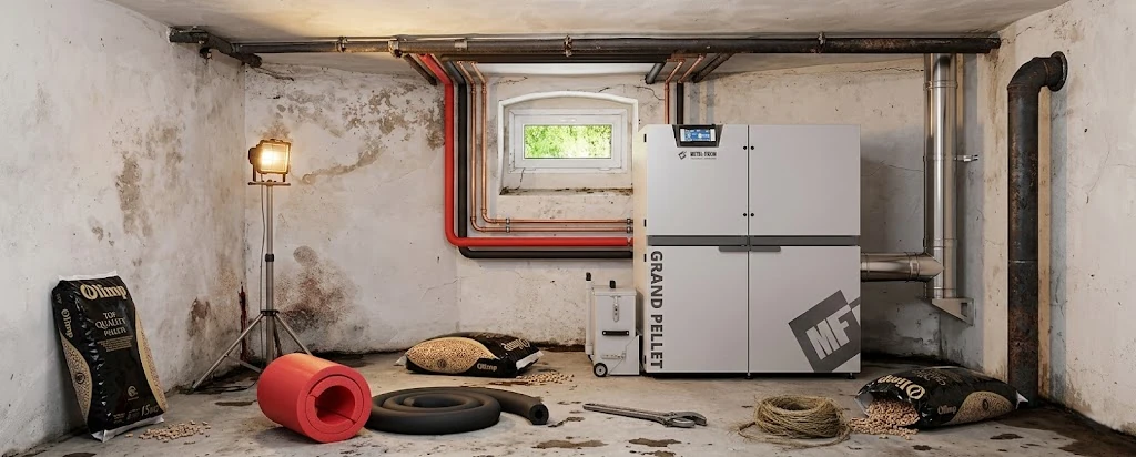 Montaż kotła pelletowego Kietrz, Branice, Głubczyce i Baborów